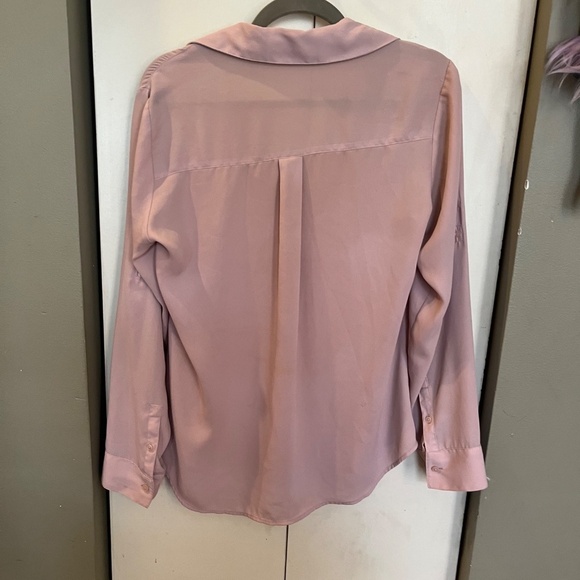 🚨CLEARANCE🚨 Express Lilac Slim Fit Button Up The Portofino Shirt Size M - Picture 3 of 11